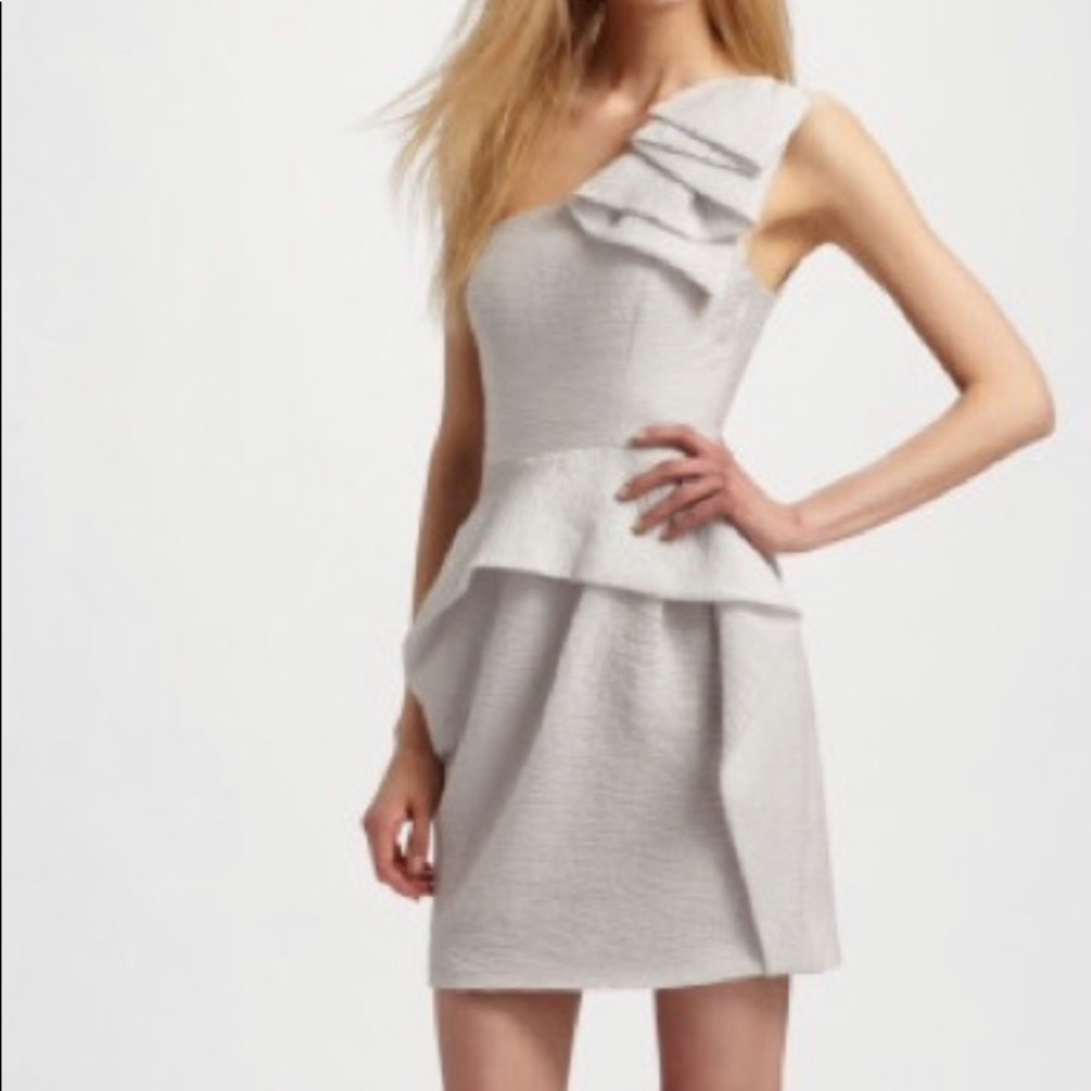 BCBGMAXAZRIA Audrey One Shoulder Cocktail Dress